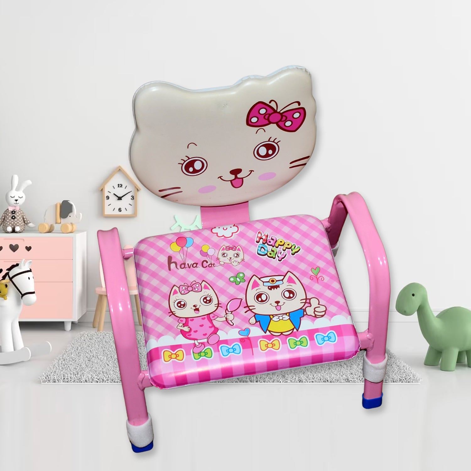 Cartoon Baby Chair Strong Steel Cushion & Comfortable Baby Chair High Quality Chair (1 Pc) Cartoon Baby Chair Strong Steel Cushion & Comfortable Baby Chair High Quality Chair (1 Pc)